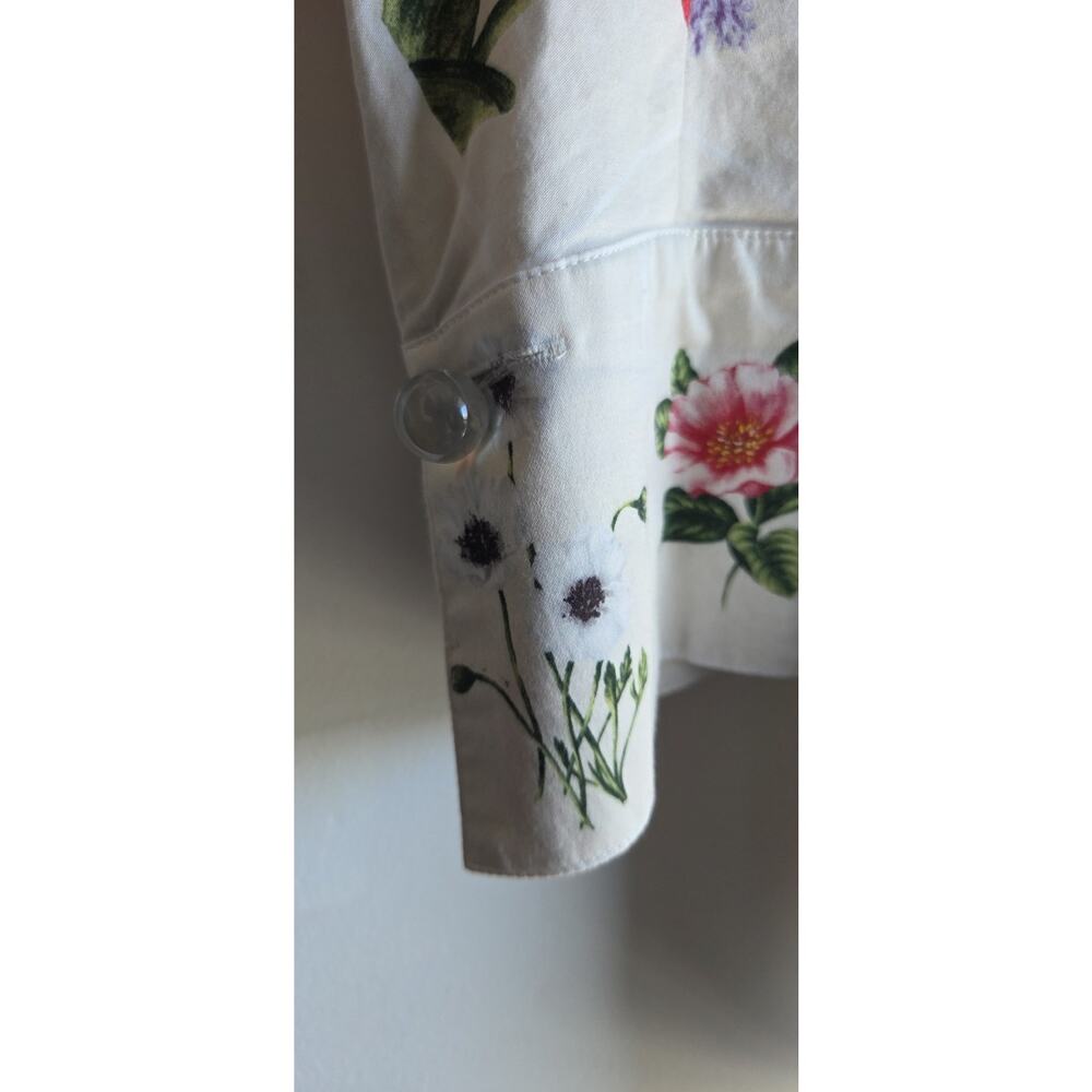 Women's Tuckernuck Floral Lightweight Designer Summer Y2K Blouse Size S - Picture 4 of 14